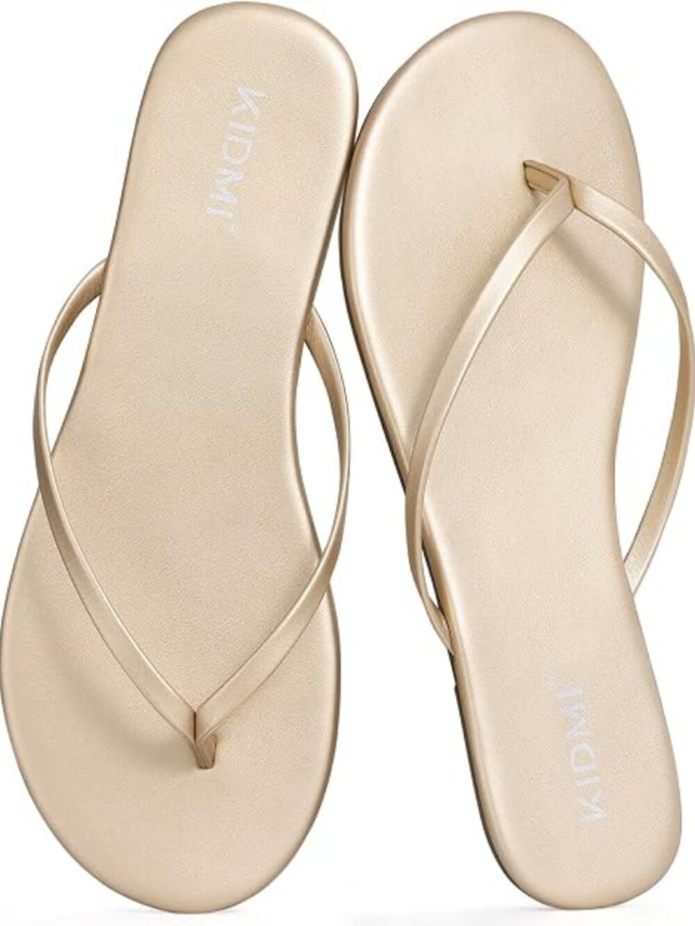 Thong Flip Flops for Women - Memory Foam Summer Beach Sandals for Women - Vegan